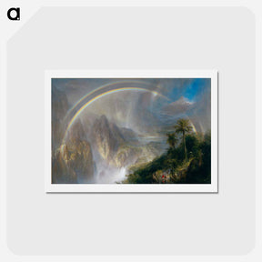 アートポストカード-Rainy Season in the Tropics - フレデリック エドウィン チャーチ Postcard.