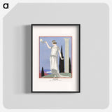Psyché: Robe du soir, de Worth - ジョージ バービエ Poster.