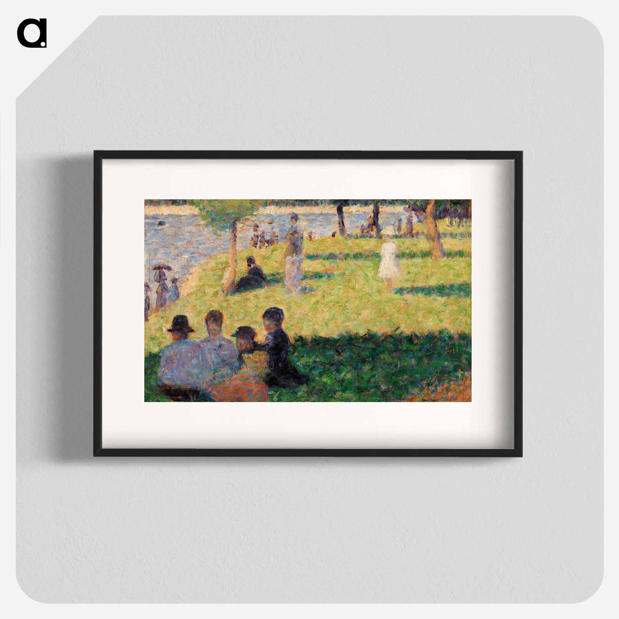 Group of Figures (Study for "Un dimanche à la Grande Jatte") - ジョルジュ スーラ Poster.