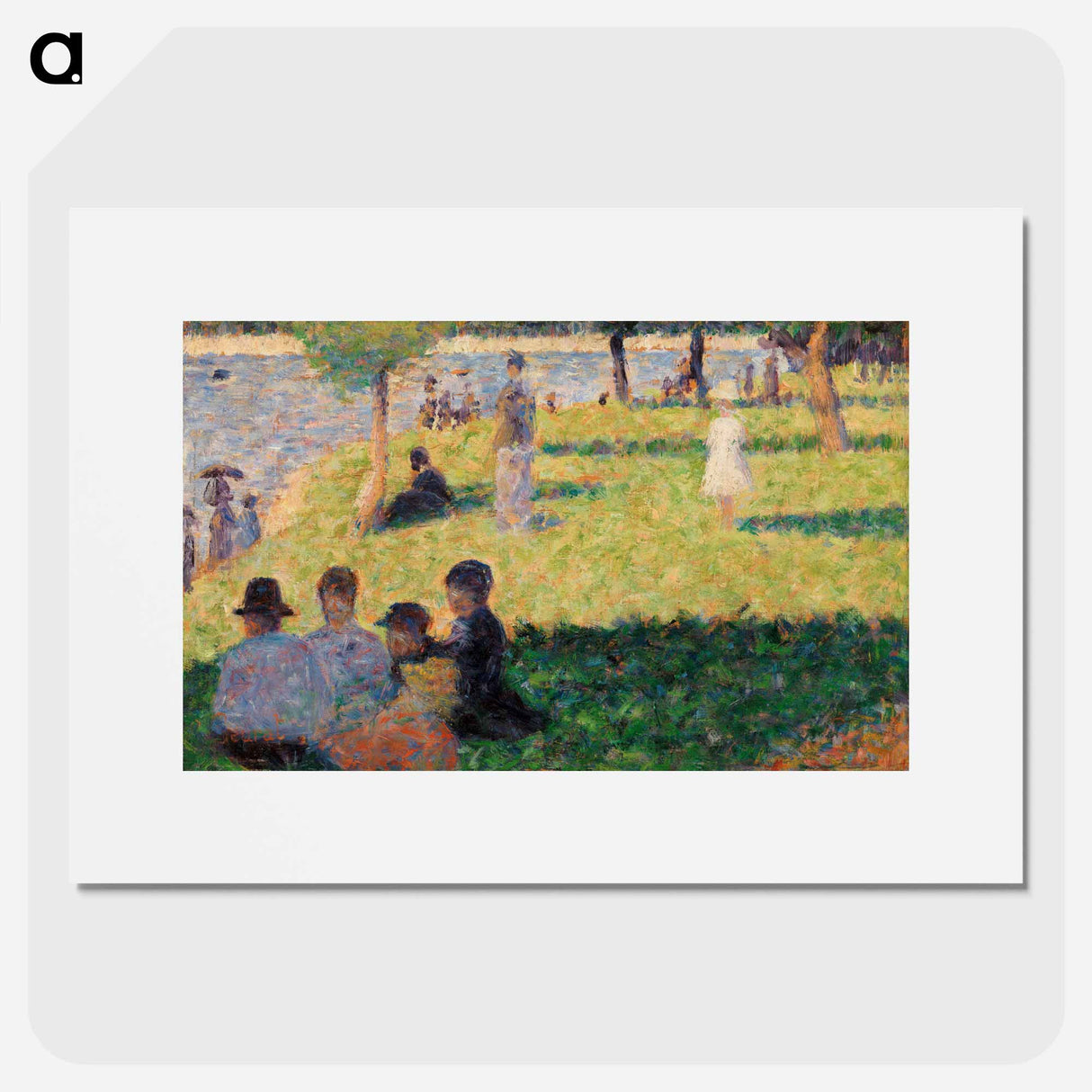 Group of Figures (Study for "Un dimanche à la Grande Jatte") - Georges Seurat Poster.