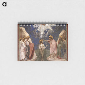 アートメモ帳-The Baptism of Christ - ジョット ディ ボンドーネ Memo.