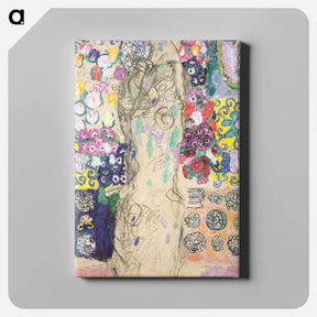 アートパネル-Portrait of Maria Munk - グスタフ クリムト Canvas.