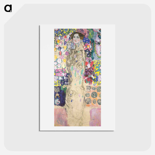 アートポストカード-Portrait of Maria Munk - グスタフ クリムト Postcard.