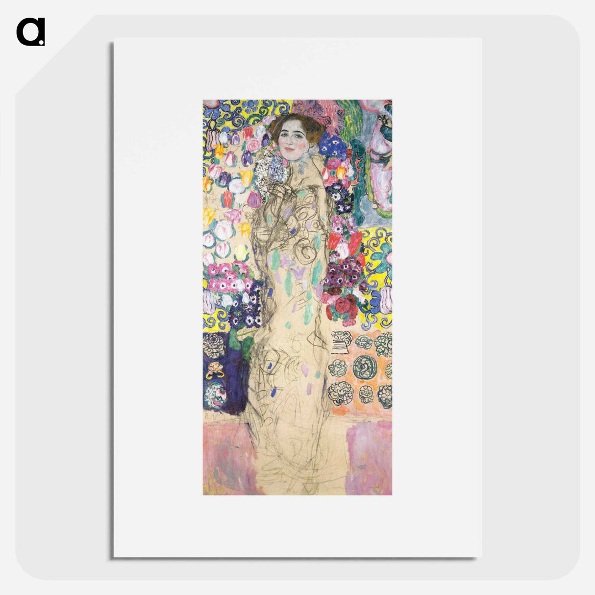 Portrait of Maria Munk - Gustav Klimt Poster.