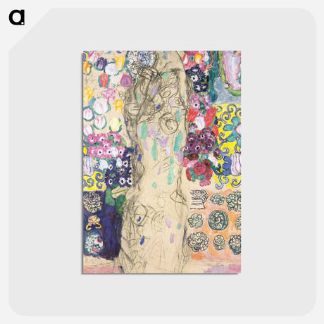 アートポストカード-Portrait of Maria Munk - グスタフ クリムト Postcard.