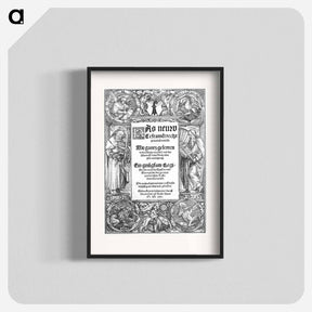 アートポスター-Title plate with St. Peter and St. Paul - ハンス ホルバイン Poster.