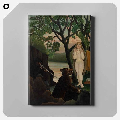 Unpleasant Surprise - Henri Rousseau Canvas.