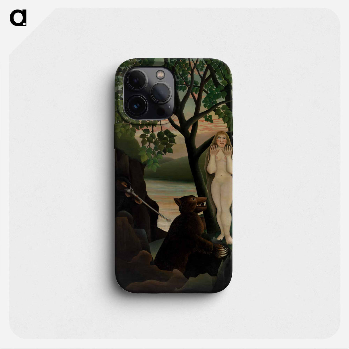 Unpleasant Surprise - Henri Rousseau Phone Case.