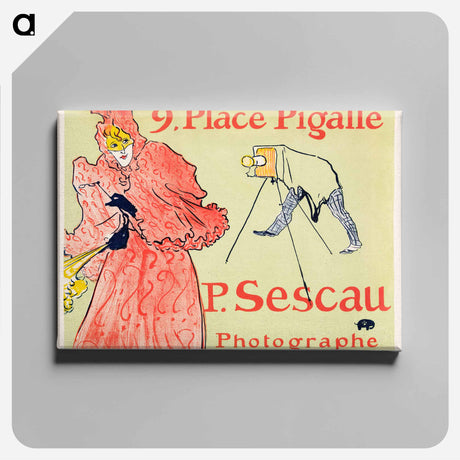 アートパネル-Le Photographe Sescau - アンリ ド トゥールーズ ロートレック Canvas.