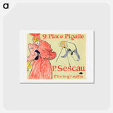アートポストカード-Le Photographe Sescau - アンリ ド トゥールーズ ロートレック Postcard.