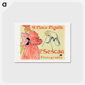 アートポストカード-Le Photographe Sescau - アンリ ド トゥールーズ ロートレック Postcard.