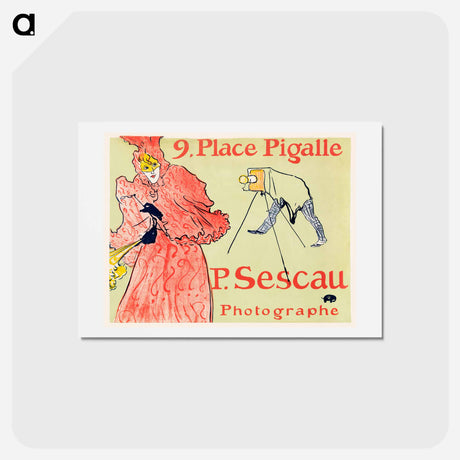 アートポストカード-Le Photographe Sescau - アンリ ド トゥールーズ ロートレック Postcard.