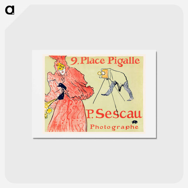 アートポストカード-Le Photographe Sescau - アンリ ド トゥールーズ ロートレック Postcard.
