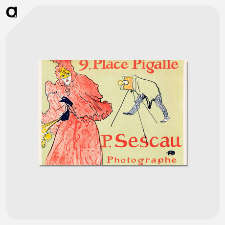 アートポストカード-Le Photographe Sescau - アンリ ド トゥールーズ ロートレック Postcard.