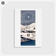 アートポストカード-Snow at Nipponmatsu - 高橋 宏明 Postcard.