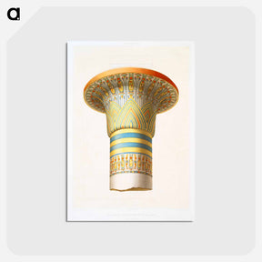 アートポストカード-Column of the Hypostyle Hall of Karnak
 - エジプト美術史 Postcard.