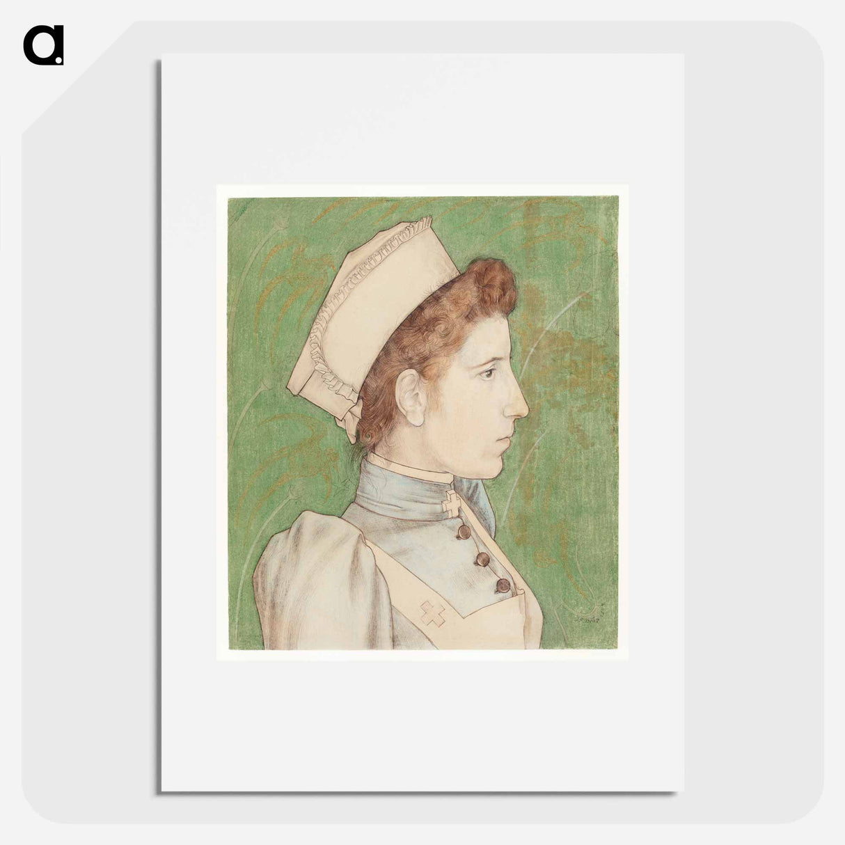 Portrait of Nurse Nelly - Jan Toorop Poster.