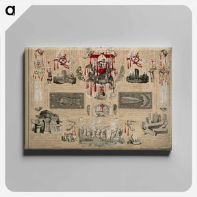 アートパネル-Victorian Blood Book
 - ジョン ビングリー ガーランド Canvas.