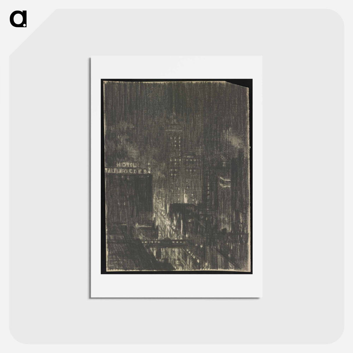 アートポストカード-Hotel Knickerbocker at Night
 - ジョセフ ペネル Postcard.