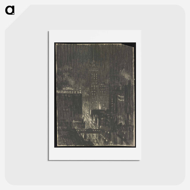 アートポストカード-Hotel Knickerbocker at Night
 - ジョセフ ペネル Postcard.