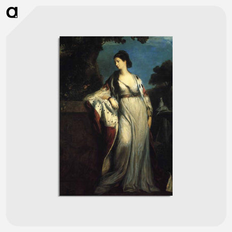 アートポストカード-Elizabeth, Duchess of Hamilton and Argyll - ジョシュア レノルズ Postcard.