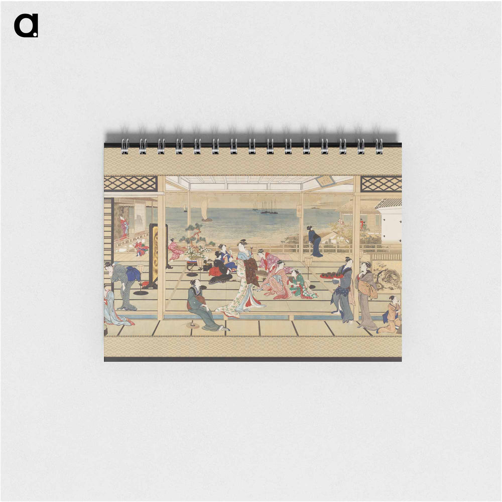 Moonlight Revelry at Dozo Sagami - 喜多川 歌麿 Memo.