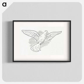 アートポスター-Flying pigeon - レオ ヘステル Poster.