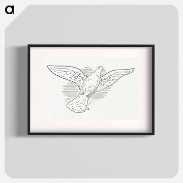 Flying pigeon - Leo Gerstel Poster.