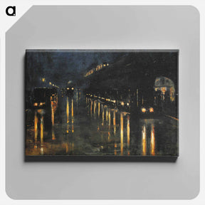 アートパネル-Hochbahnhof Bülowstraße - レッサー ユリィ Canvas.