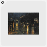 アートポストカード-Hochbahnhof Bülowstraße - レッサー ユリィ Postcard.