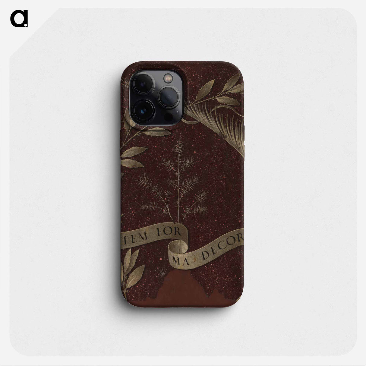 Leonardo da Vinci's Wreath of Laurel, Palm, and Juniper with a Scroll inscribed Virtutem Forma Decorat - レオナルド ダ ヴィンチ Phone Case.