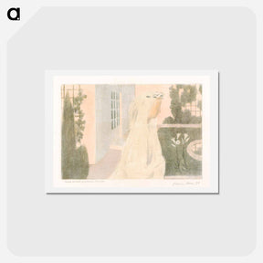 アートポストカード-Life Becomes Precious, Discreet - モーリス ドニ Postcard.