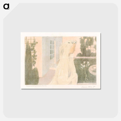 アートポストカード-Life Becomes Precious, Discreet - モーリス ドニ Postcard.