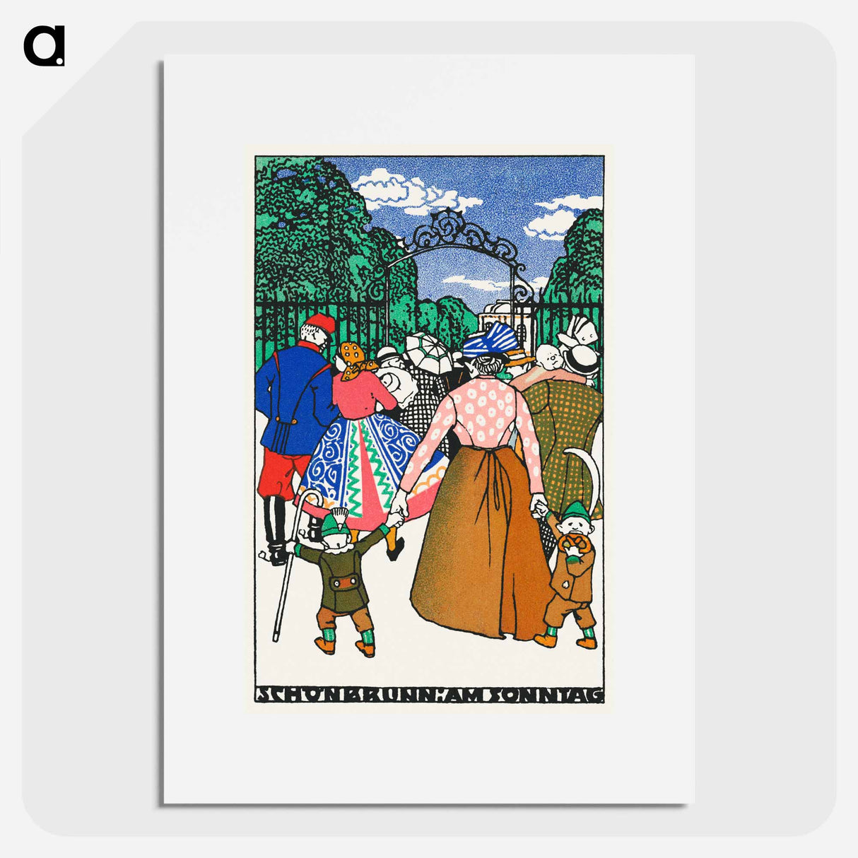 Schönbrunn on Sunday - モリツ ユング Poster.