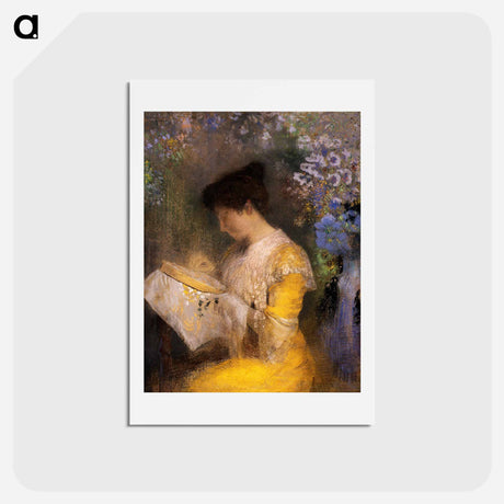 アートポストカード-Madame Arthur Fontaine - オディロン ルドン Postcard.