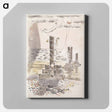 アートパネル-Design for Urne Buriall–Sorrow - ポール ナッシュ Canvas.