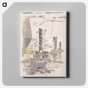 アートパネル-Design for Urne Buriall–Sorrow - ポール ナッシュ Canvas.