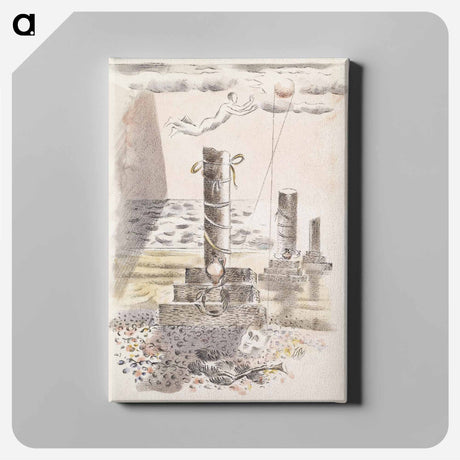 アートパネル-Design for Urne Buriall–Sorrow - ポール ナッシュ Canvas.