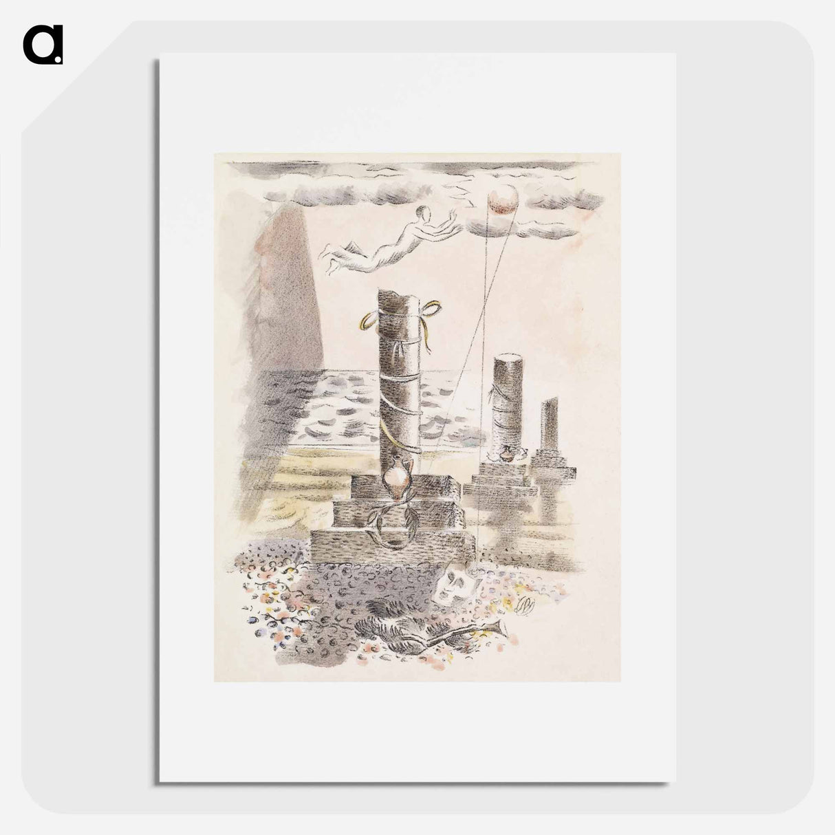 Design for Urne Buriall–Sorrow - Paul Nash Poster.