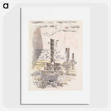 Design for Urne Buriall–Sorrow - Paul Nash Poster.