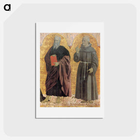 アートポストカード-St. Andrew and St. Bernardino - ピエロ デラ フランチェスカ Postcard.