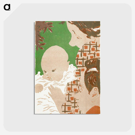 アートポストカード-Andrée, Jean, and Brother
 - ピエール ボナール Postcard.