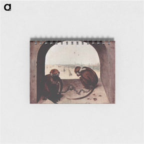 アートメモ帳-Two Monkeys - ピーター ブリューゲル Memo.