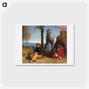 アートポストカード-The Agony in the Garden - ラファエロ サンティ Postcard.
