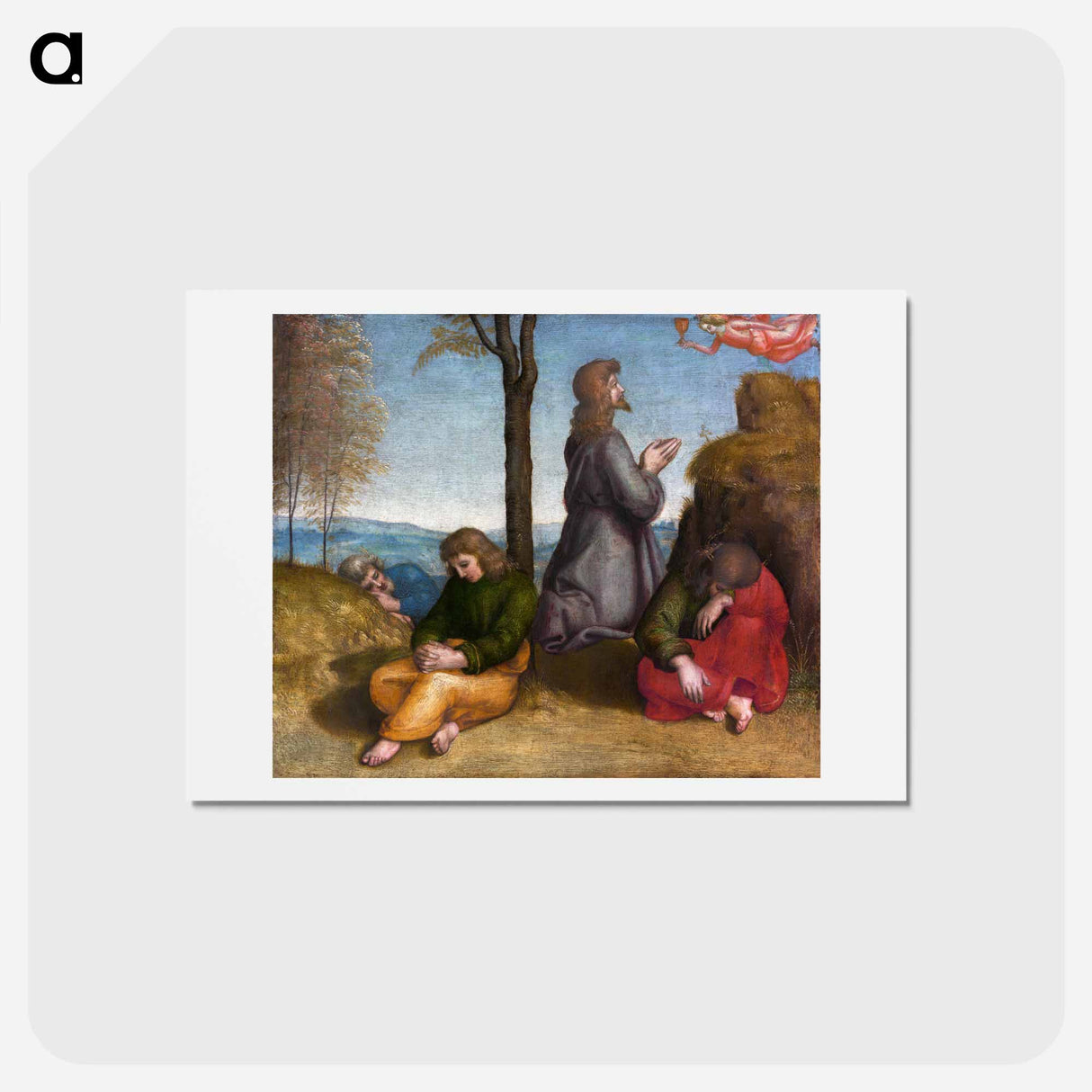 The Agony in the Garden - ラファエロ サンティ Postcard.