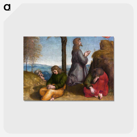 アートポストカード-The Agony in the Garden - ラファエロ サンティ Postcard.