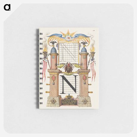 アートメモ帳-Guide for Constructing the Letter N from Mira Calligraphiae Monumenta
 - 書道のお手本 Memo.