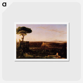 アートポストカード-Italian Scene Composition - トーマス コール Postcard.