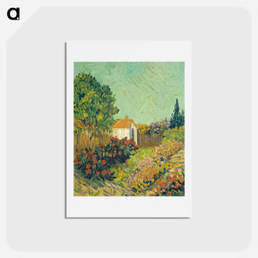 アートポストカード-Vincent van Gogh's Landscape - フィンセント ファン ゴッホ Postcard.