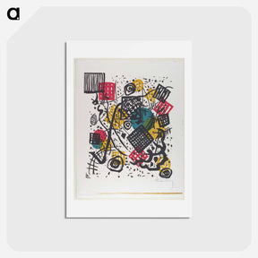 アートポストカード-Kleine Welten V (Small Worlds V) - ワシリー カンディンスキー Postcard.